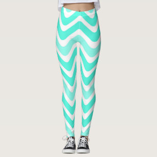 Linhas onduladas Leggings femininas