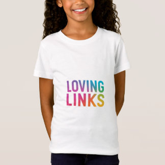 "Links amorosos" apresenta um design de camiseta e