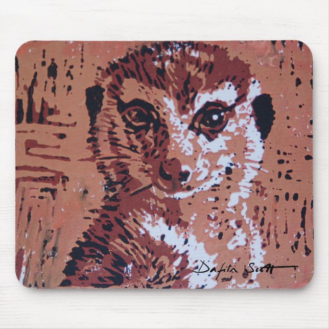 Linocut da flor - Mousepad (Frente)