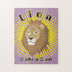 Lion 23 juillet au 22 août Quebra-cabeça