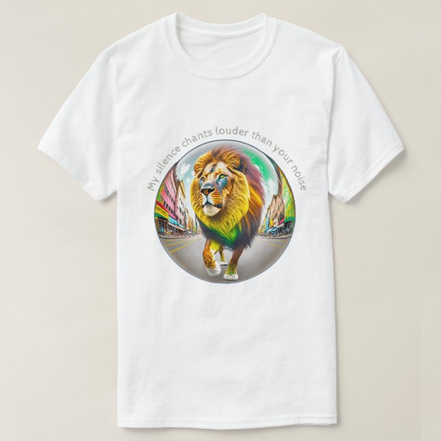lion 50x50 0002 T-Shirt (Frente do Design)