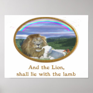 lion and lamb poster