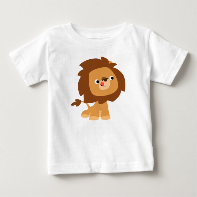 Lion Baby T-Shirt - Um Quinto Caricatura Ganancios (Frente)