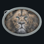 Lion Belt Buckle<br><div class="desc">Faixas fortes de cantos de leão - Pintura de arte MIGNED - ou Escolha / adicione seu texto / nome / cor exclusivo - Faça seu buckle / presente especial - Redimensione e mova ou remova e adicione elementos / texto com a ferramenta Personalização! Pintura e Design por MIGNED. Por...</div>