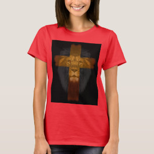 LÍON DE JUDAH JESUS T-shirts cristãs camisetas
