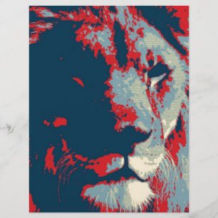 Lion de pop Art
