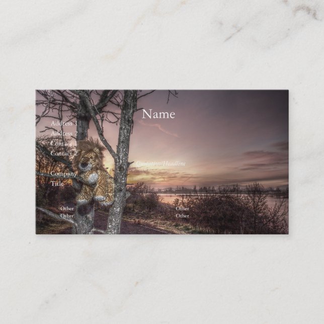 Lion Doll no Dawn Cartão de visita (Frente)