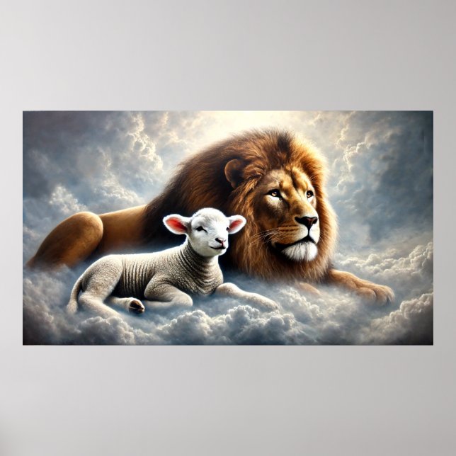 Lion e Lamb Poster (Frente)