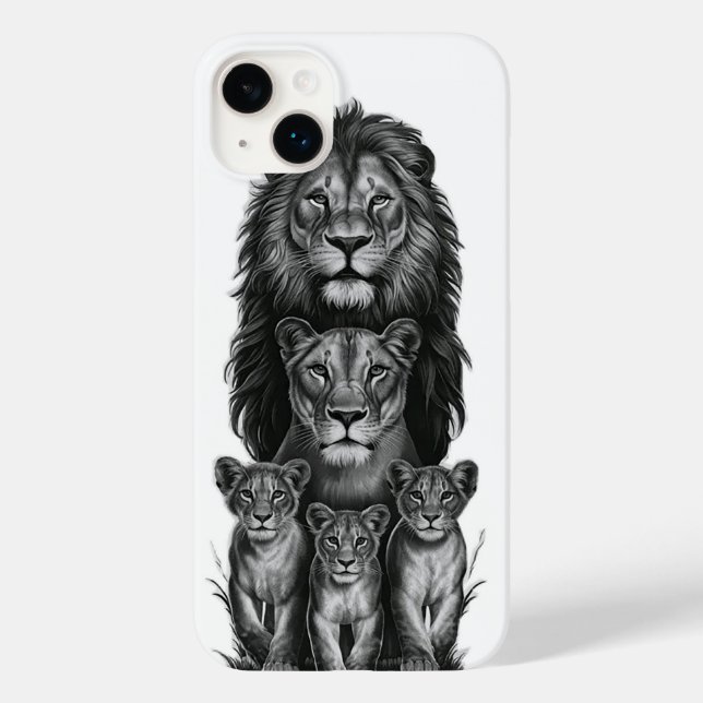 Lion Family Portrait (Verso)