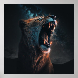 Lion King Poster com raiva