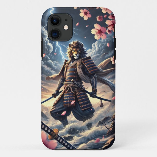Lion Samurai Capas de iphone (Verso)