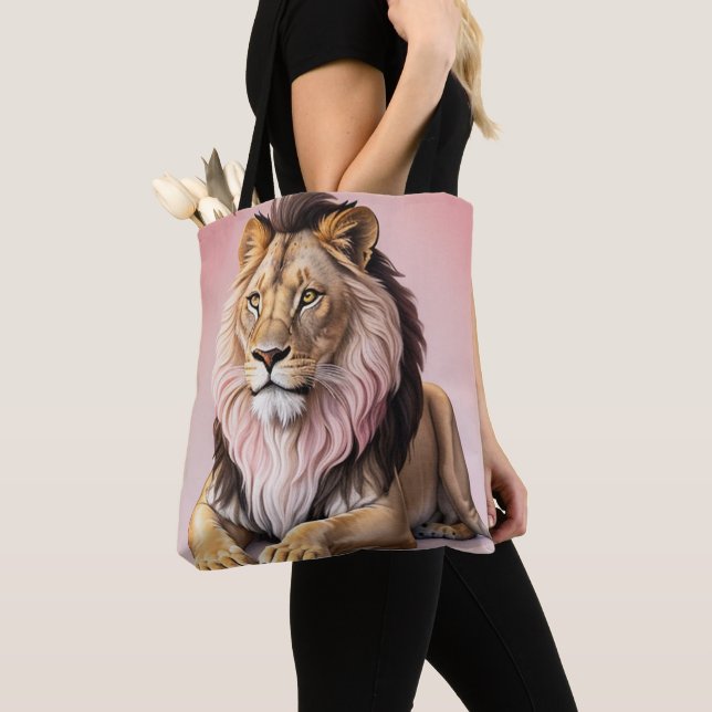 Lion Tote Bag (Close Up)