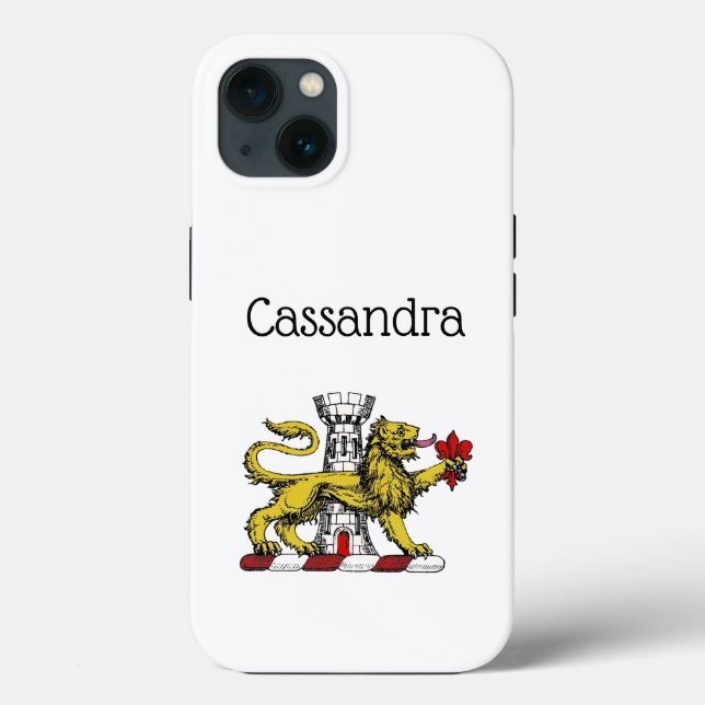 Lion Tower Fleur de Lis Crest Emblem C (Verso)