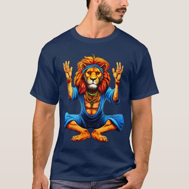 Lion Yoga T-Shirt (Frente)