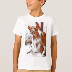 Lioness digitalmente editada T-Shirt
