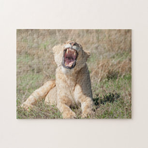 Lioness Roaring Quebra-cabeça