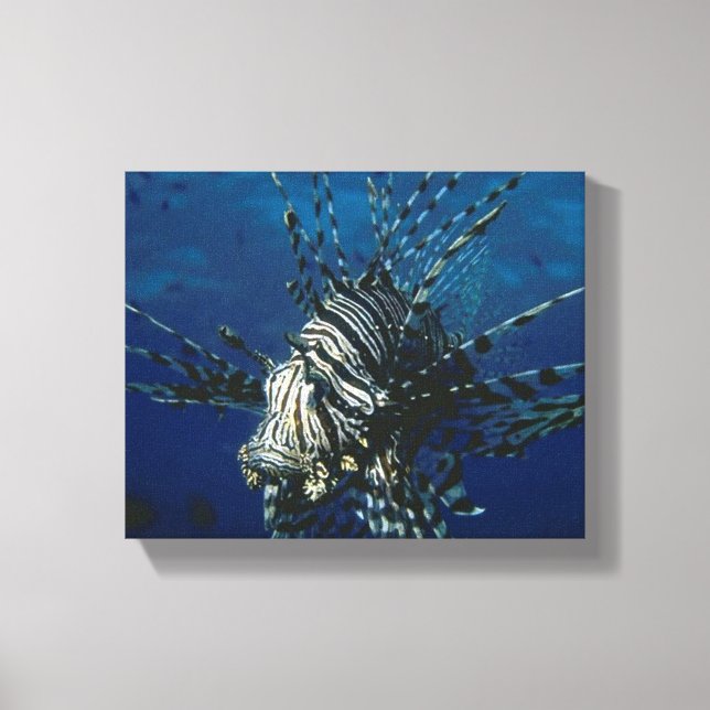 Lionfish na Canvas do oceano (Frente)