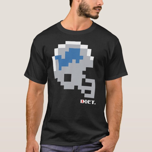 Lions Tecmo Bowl Helmet T-Shirt (Frente)