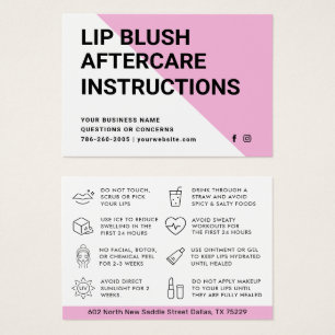 LIP BLUSH APÓS INSTURAÇÕES DE CUIDADOS
