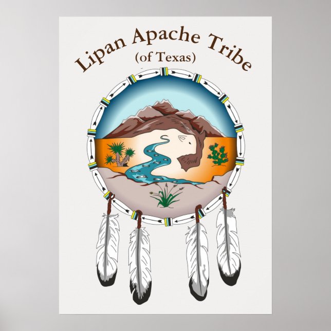 Lipan Apache Tribe (do Texas) Poster (Frente)
