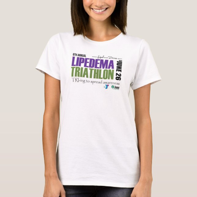 Lipedema Triathlon 2021 - Camisa feminina (Frente)