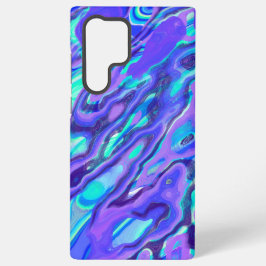 Líquido de textura Abstrato de mármore azul-roxo c