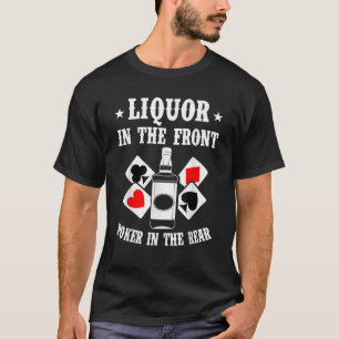 Liquor No Poker Da Frente Nas Camisas Engraçadas D