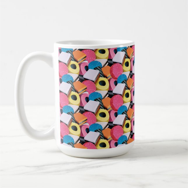 Liquorice feito sob encomenda Allsorts. da caneca (Esquerda)