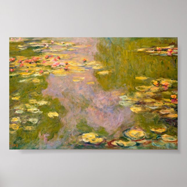 Lírios de água - Claude Monet Poster (Frente)