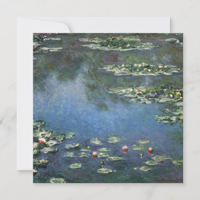 Lírios de Claude Monet, Flores Vintage (Frente)