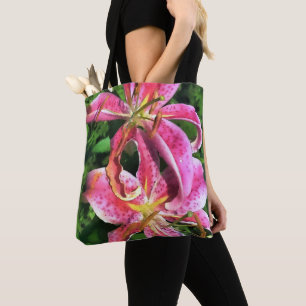 Lírios de Stargazer Tote Bag