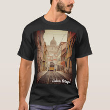 Lisboa Portugal Retro T-Shirt