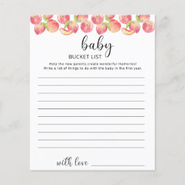 Lista de baldes de Bebê Pêssego