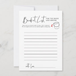 Lista de baldes | Jogo Chá de panela