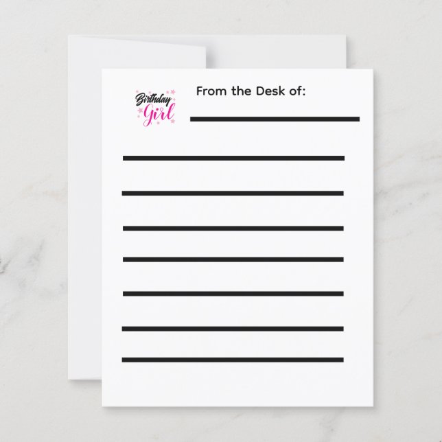 Lista de Desejos de Aniversário (Frente)