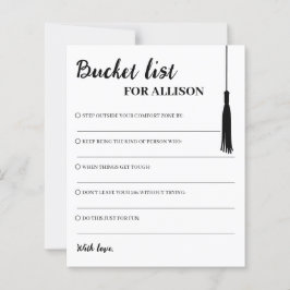 Lista de Desejos Preto e Branco de Conselhos Borla
