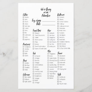 Lista de Embalagem de Diários de Bullet