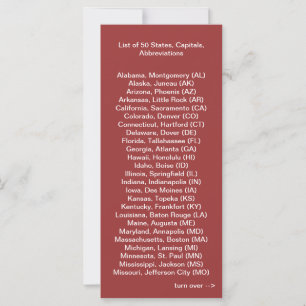 Lista de placas de rack de 50 Estados