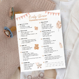Lista de Planejamento de Chá de Bebê | Lindos Chá