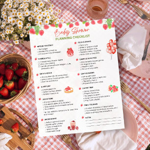 Lista de Planejamento de Chá de Bebê   Tema Morang