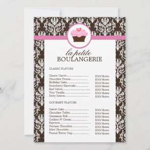 Lista de Preços da Padaria Pretty Damask