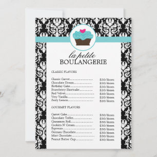 Lista de Preços da Panificação do Damask bonito