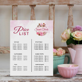 Lista de Preços de Panificação de Doces Tratamento