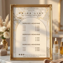 Lista de Preços de Serviços de Beleza em Ouro Bran