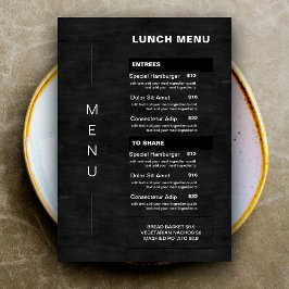 Lista de Preços do Menu de Almoço do Restaurante d