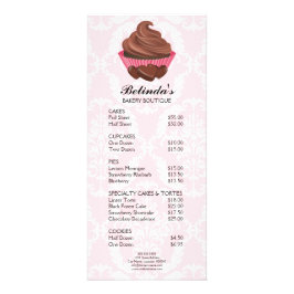 Lista de Preços do Menu de Bakery do Cupcake de Ch