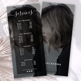 Lista de Preços do Menu de Serviço de Salão Simple