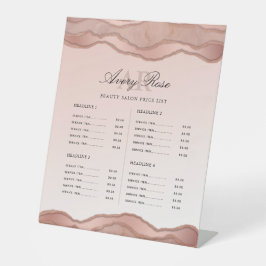 Lista de Preços do Salão de Bela Bela Agate Dourad