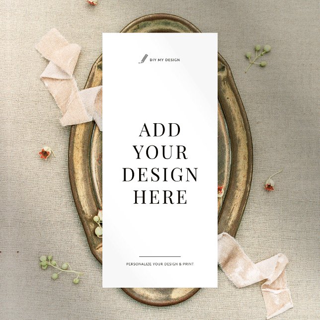 Lista de Preços Imprimindo Menu Business Rack Card (Upload your artwork and print your business price list, menu, program or 4x9 inch rack card)