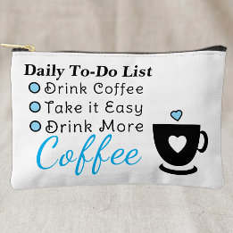 Lista de tarefas amantes do café branco azul
